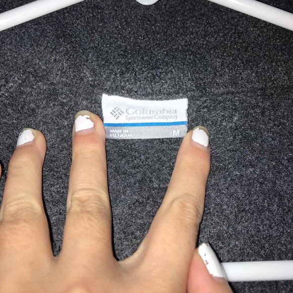 Grey Fleece Columbia Size M - Picture 4 of 4